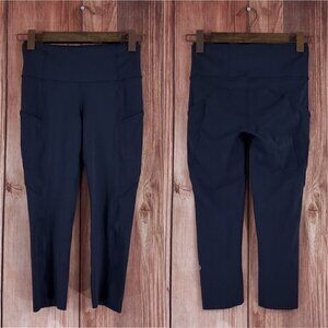 Lululemon Womens Size 4 Fast Free Crop II 19" Leggings Nulux Non-Reflective